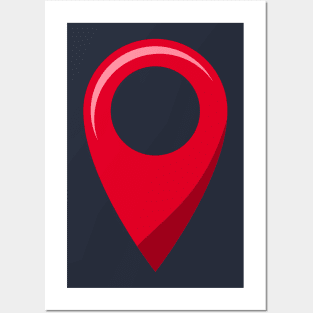 Location symbol. Posters and Art